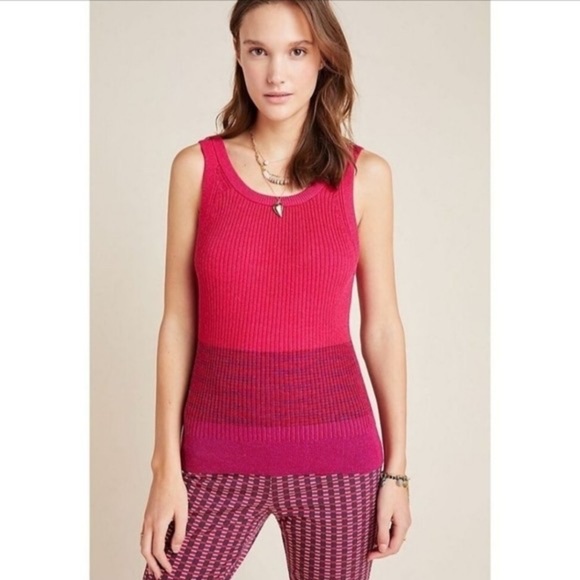 A by Anthropologie Jo Sweater Tank - Size Medium | T0135 - Picture 2 of 10